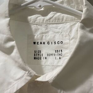 Wear Cisco Women’s White Oversized   Button Down Shirt